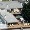 Vue aérienne de la maison de Pamela Anderson à Malibu, photo datée de 2005.