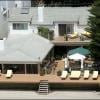 Vue aérienne de la sublime maison de Pamela Anderson à Malibu, photo datée de 2005.