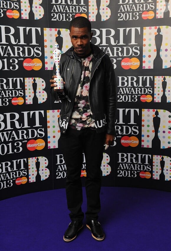 Frank Ocean, après les Grammy Awards, a également été primé aux Brit Awards, le 20 février 2013 à Londres.
