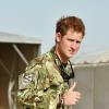 Le prince Harry à Camp Bastion, en Afghanistan, le 7 septembre 2012