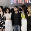Rachel Korine, Selena Gomez, Harmony Korine, Vanessa Hudgens et Ashley Benson durant le photocall de Spring Breakers à Madrid en Espagne le 21 février 2013.