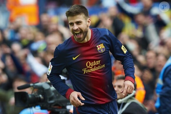 Gerard Piqué à Barcelone le 10 février 2013.