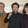 Tchéky Karyo, Guillaume Canet et Marina Hands à l'avant-première du film Jappeloup au Grand Rex à Paris le 26 février 2013.