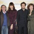 Daniel Auteuil, Marina Hands, Guillaume Canet et Marie Bunel à l'avant-première du film Jappeloup au Grand Rex à Paris le 26 février 2013.