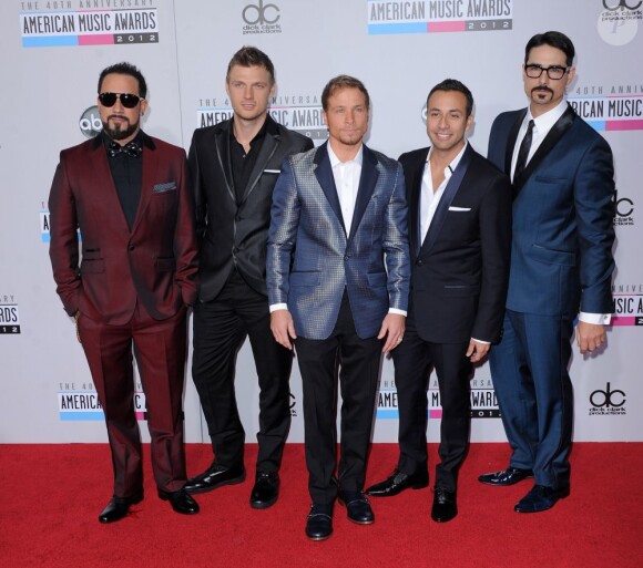 Les Backstreet Boys à la cérémonie des 40 ans des American Music Awards, le 18 novembre 2012 à Los Angeles.