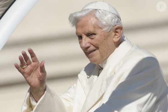 Adieux de Benoît XVI au Vatican, le 27 fevrier 2013.
