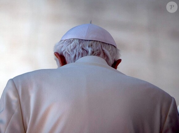 Benoît XVI au Vatican, le 27 fevrier 2013, veille de sa démission.