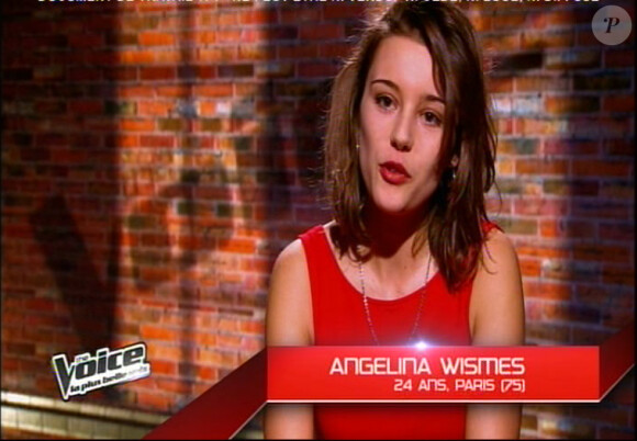 Angelina Wismes dans The Voice 2, samedi 2 mars 2013 sur TF1