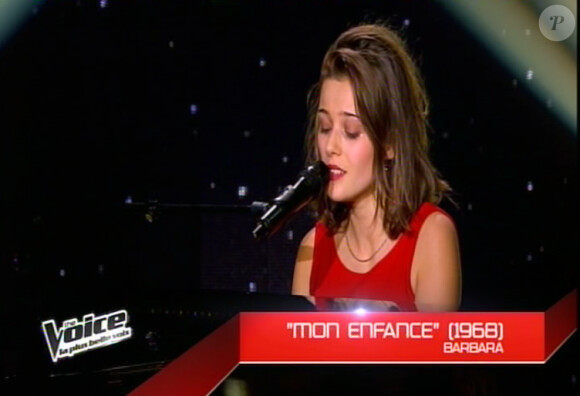 Angelina Wismes dans The Voice 2, samedi 2 mars 2013 sur TF1