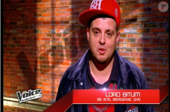 Lord Bitum dans The Voice 2, samedi 2 mars 2013 sur TF1