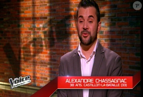 Alexandre dans The Voice 2, samedi 2 mars 2013 sur TF1