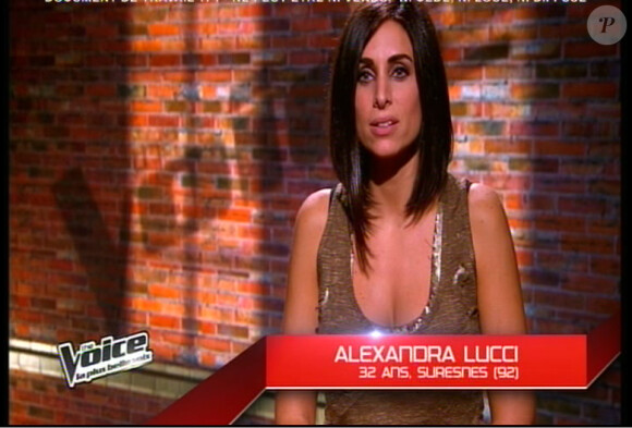 Alexandra dans The Voice 2, samedi 2 mars 2013 sur TF1