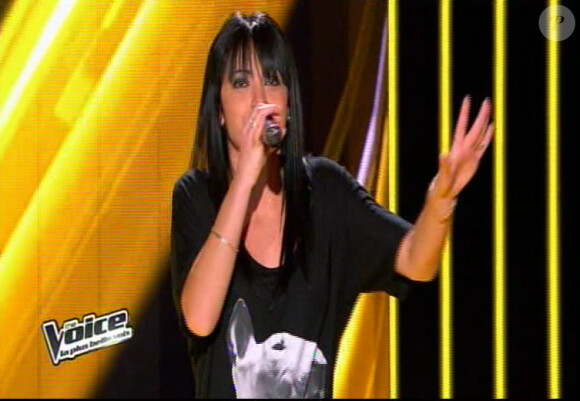 Justine dans The Voice 2, samedi 2 mars 2013 sur TF1