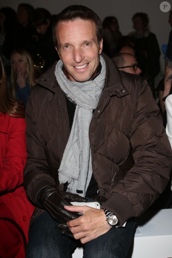 Stéphane Rotenberg assiste au défilé Vanessa Bruno automne-hiver 2013-2014 au Grand Palais. Paris, le 1er mars 2013.