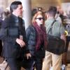 Exclusif - Jessica Chastain arrive à l'aéroport de Roissy-Charles-de-Gaulle. Le 2 mars 2013.