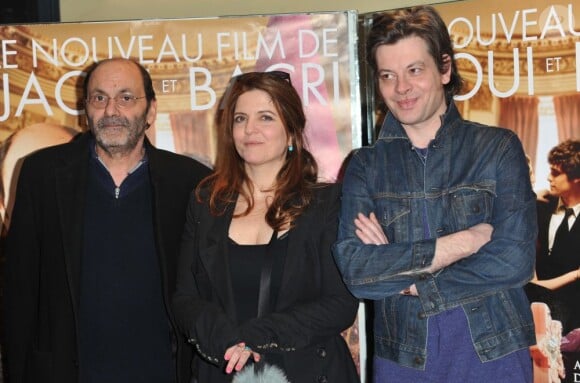 Agnès Jaoui, Jean-Pierre Bacri et Benjamin Biolay lors de l'avant-première du film Au bout du conte à Paris le 4 mars 2013