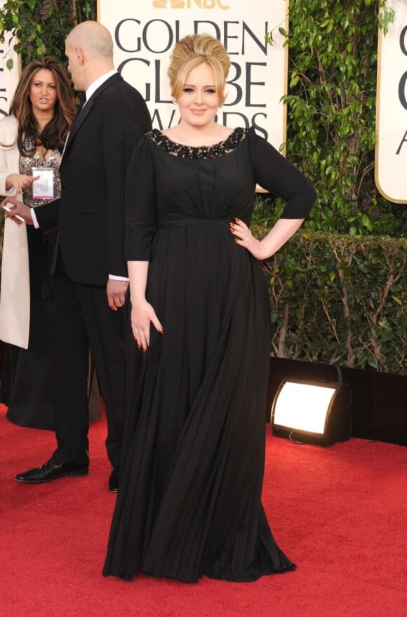 Adele lors des Golden Globes à Los Angeles, le 13 janvier 2013.