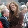 La duchesse de Cambridge, Kate Middleton, enceinte et détendue se rend au Fishing Heritage Centre à Grimsby le 5 mars 2013.