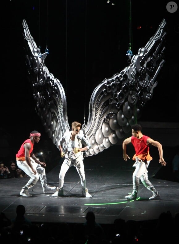 Justin Bieber en concert à Londres, le 4 mars 2013.