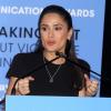 Salma Hayek, ambassadrice mondiale de la Avon Foundation for Women, assiste aux Avon Communications Awards: Speaking Out About Violence Against Women au siège de l'ONU. New York, le 7 mars 2013.