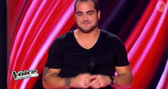 Thomas Vaccari dans The Voice 2 samedi 9 mars 2013 sur TF1