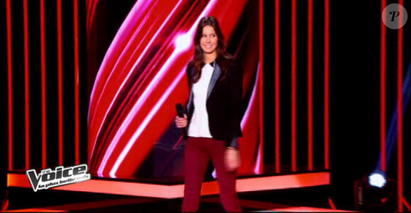Fanny Leeb dans The Voice 2 samedi 9 mars 2013 sur TF1
