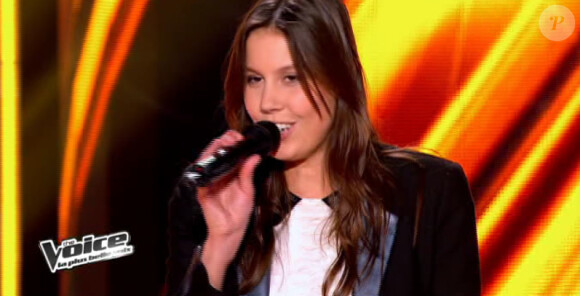 Fanny Leeb dans The Voice 2 samedi 9 mars 2013 sur TF1