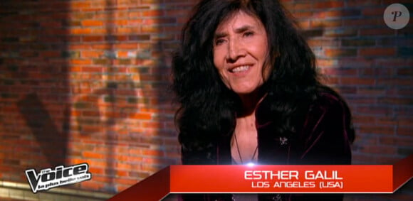 Esther Galil dans The Voice 2 samedi 9 mars 2013 sur TF1