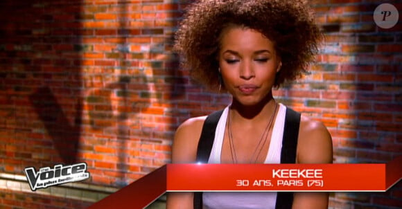 Keekee dans The Voice 2 le samedi 9 mars 2013 sur TF1