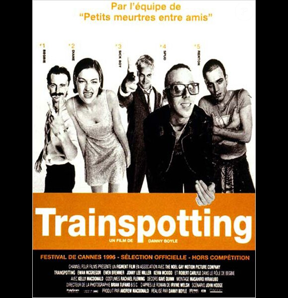 Affiche du film Trainspotting, datant de 1996.