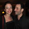 La belle Dounia Coesens et Mario Barravecchia lors de la soirée de remise des Prix Romy Schneider et Patrick Dewaere à l'hôtel Hyatt à Paris, le 11 mars 2013.