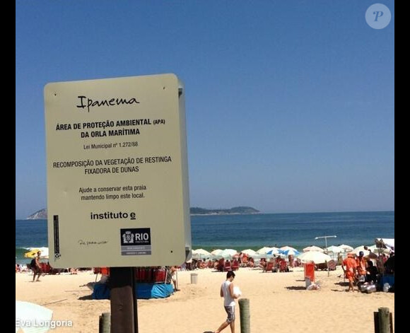 Lors d'un séjour à Rio de Janeiro en mars 2013, Eva Longoria a profité d'Ipanema Beach, l'une des plages les plus célèbres de la ville brésilienne.