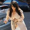 Kim Kardashian enceinte se rend à un rendez-vous à Los Angeles, le 12 mars 2013. Plus tôt dans la journée, la jeune femme était habillée en jupe.