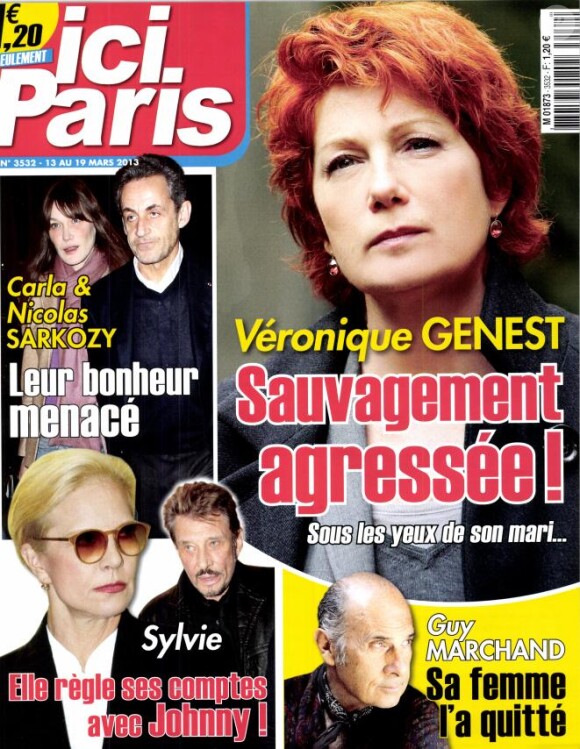 Magazine Ici Paris à paraître le 13 mars 2013.
