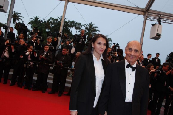 Guy Marchand et sa femme Adelina. Le 27 mai 2012 au Festival de Cannes.