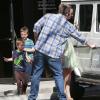 Britney Spears avec ses fils Sean et Jayden dans les rues de Thousand Oaks, le 13 mars 2013.