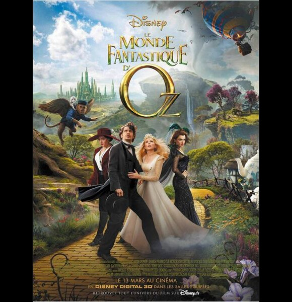 Affiche officielle du film Le Monde Fantastique d'Oz.