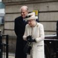  La reine Elizabeth II et le duc d'Edimbourg, en compagnie de la duchesse Catherine de Cambridge, enceinte, visitaient le 20 mars 2013 la station de métro de Baker Street dans le cadre du 150e anniversaire du 'Tube' de Londres. 
