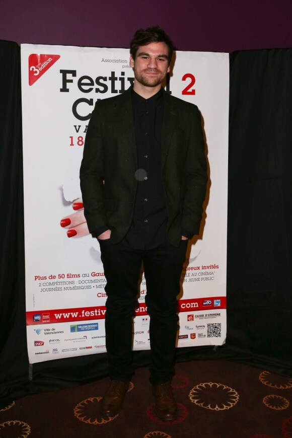 Adam O'brian à l'ouverture du Festival 2 Cinéma à Valenciennes, le 18 mars 2013.