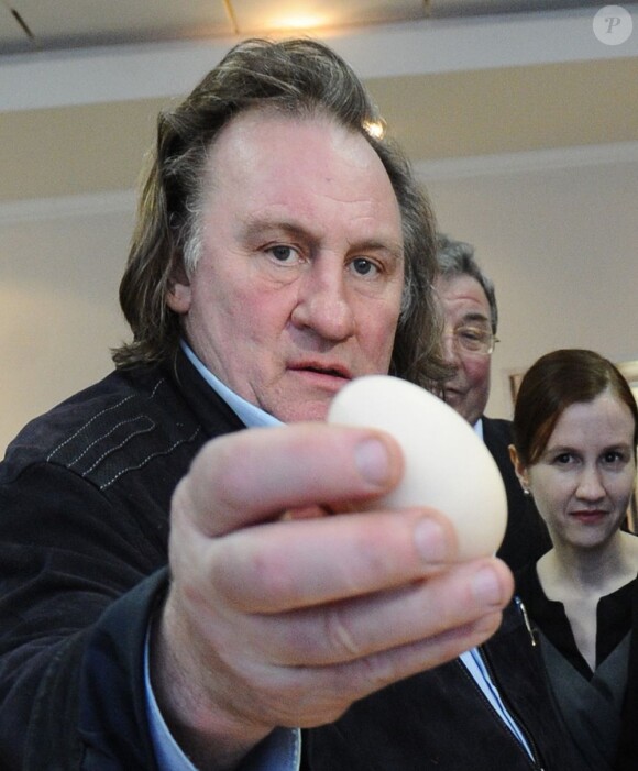 Gérard Depardieu à Saransk le 23 fevrier 2013.