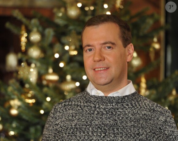 Le 1er janvier 2013 a Moscou, Dmitry Medvedev presente ses voeux sur son blog.