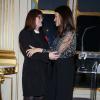 Chantal Lamarre a reçu les insignes de Chevalier de l'ordre national de la Légion d'honneur des mains d'Aurélie Filippetti, au ministère de la Culture à Paris, le 20 mars 2013.