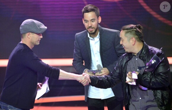 Linkin Park lors des Echo Music Awards, à Berlin, le 21 mars 2013.