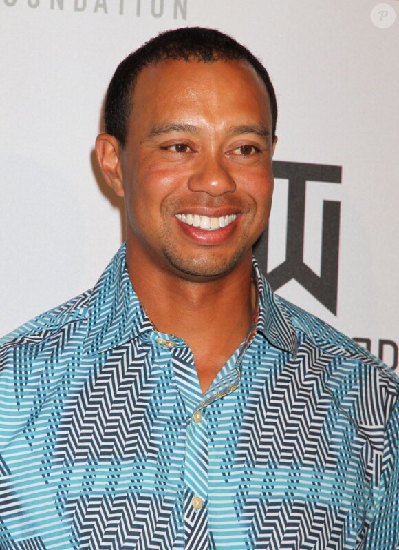 Tiger Woods lors d'une soirée au Mandalay Bay à Las Vegas, le 28 avril 2012.