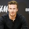 David Beckham en pleine promotion de ses sous-vêtements H&M à Berlin le 19 mars 2013