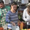 Jennifer Garner et Ben Affleck ont emmené Violet, Seraphina et Samuel faire du shopping à Brentwood, le 24 mars 2013