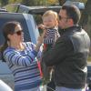 Jennifer Garner et Ben Affleck ont emmené leur petite famille, Violet, Seraphina et Samuel faire des courses à Brentwood, le 24 mars 2013 - Samuel est aussi beau que ses parents