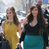 Kim Kardashian et Maria Menounos quittent le restaurant Il Pastaio à Beverly Hills, le 24 mars 2013.