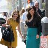 Kim Kardashian et Maria Menounos quittent le restaurant Il Pastaio à Beverly Hills, le 24 mars 2013.