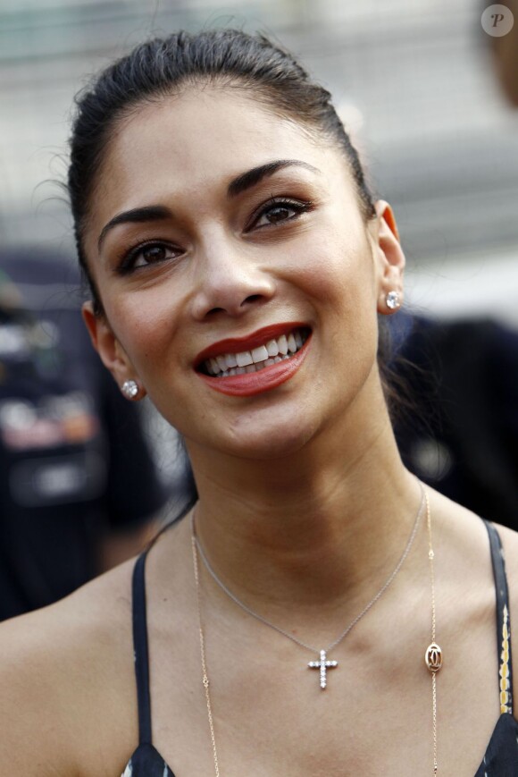 Nicole Scherzinger avant le Grand-Prix de Malaisie à Kuala Lumpur le 24 mars 2013.